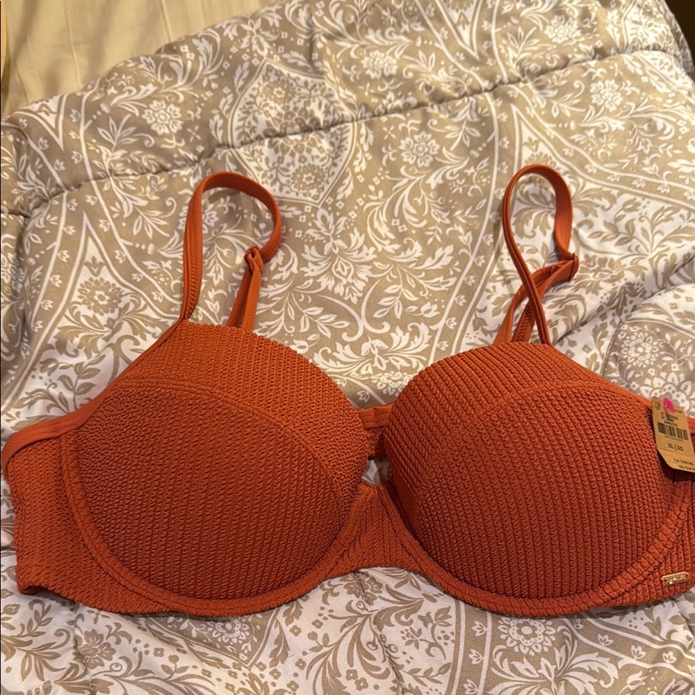 Women's Rust Bathing Suit top